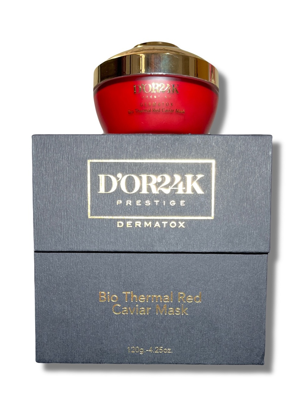 D'OR24K Prestige Dermatox Red Caviar Bio Thermal Mask 4.25oz New Sealed +Wand